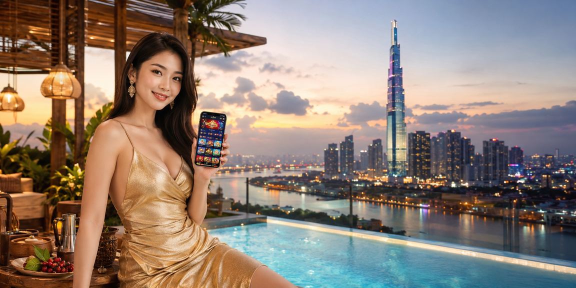 Người chơi sử dụng ứng dụng casino trên điện thoại tại một quán cà phê ở Thành phố Hồ Chí Minh