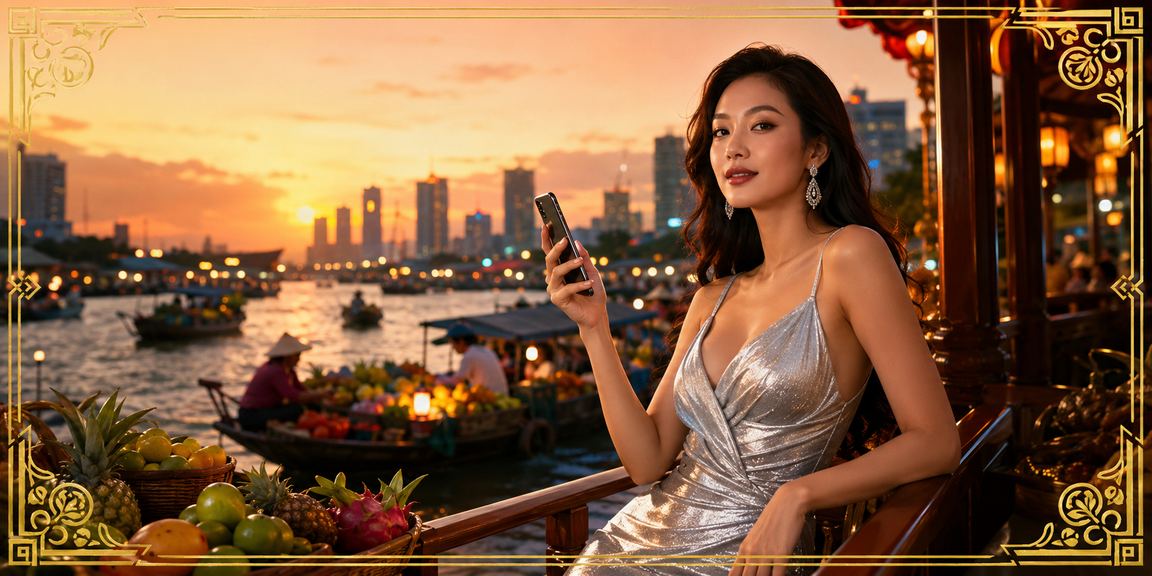 Người dùng Việt Nam trải nghiệm casino di động tại lễ hội vùng đồng bằng sông Cửu Long